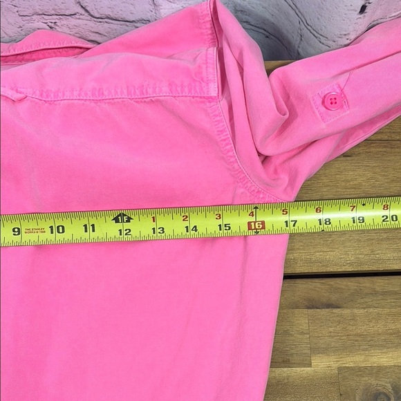 J. Crew Pink Midi Dress with Drawstring Waist and Long Sleeves - Picture 5 of 8